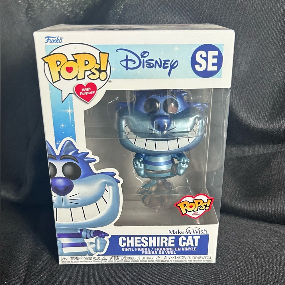 Funko Cheshire Cat SE Blue and Silver Vinyl Figure
